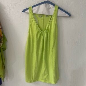 Mountain Hardwear Lime Green Active Hiking Tank Size M